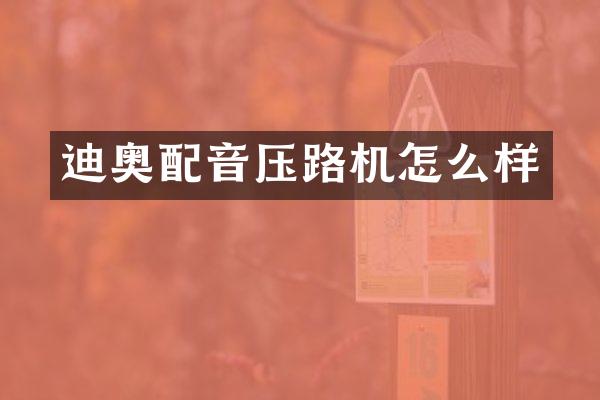 迪奥配音压路机怎么样
