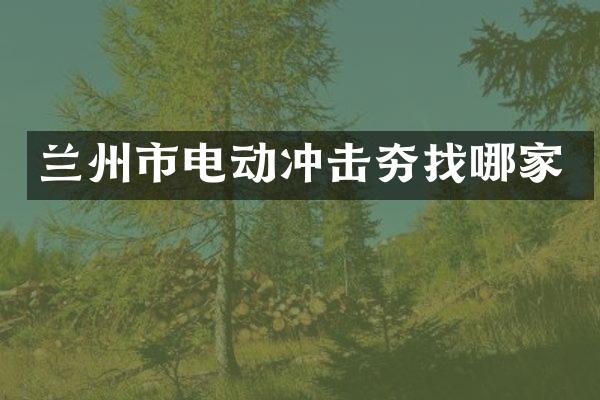 兰州市电动冲击夯找哪家