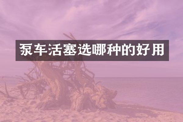 泵车活塞选哪种的好用