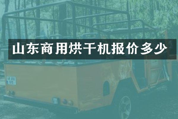 山东商用烘干机报价多少