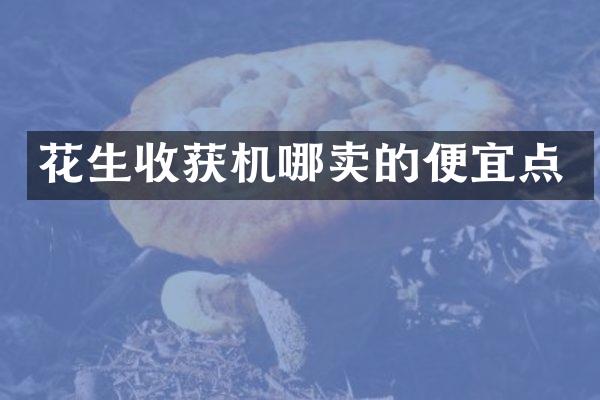 花生收获机哪卖的便宜点