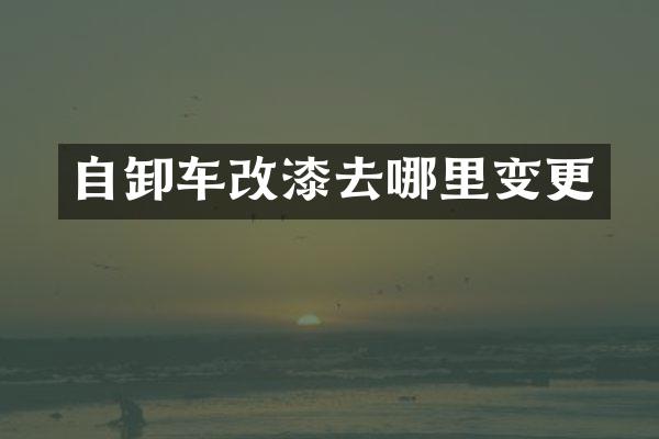 自卸车改漆去哪里变更