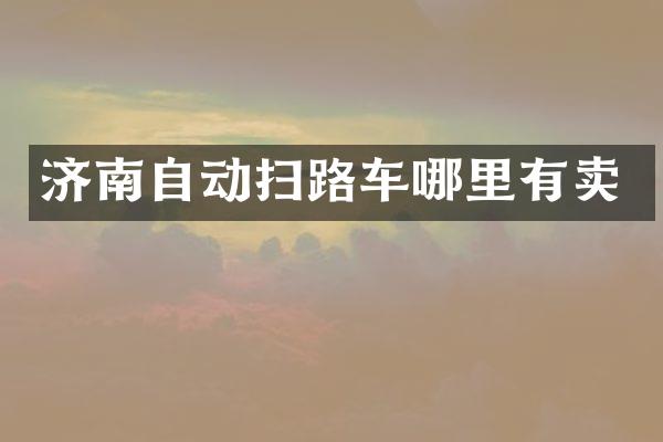 济南自动扫路车哪里有卖