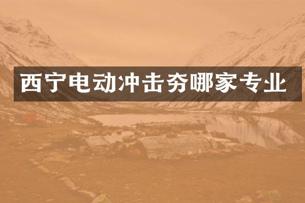 西宁电动冲击夯哪家专业