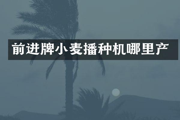 前进牌小麦播种机哪里产