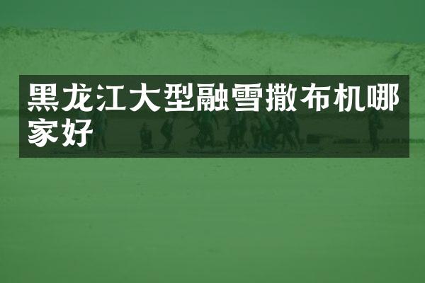 黑龙江大型融雪撒布机哪家好