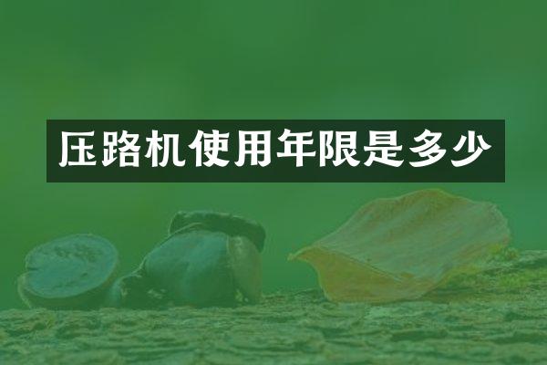 压路机使用年限是多少