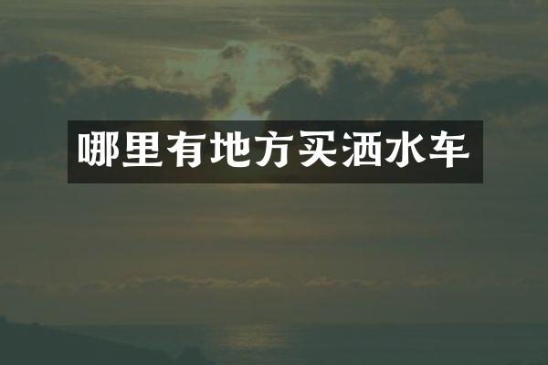 哪里有地方买洒水车