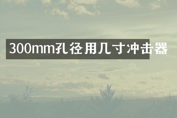 300mm孔径用几寸冲击器